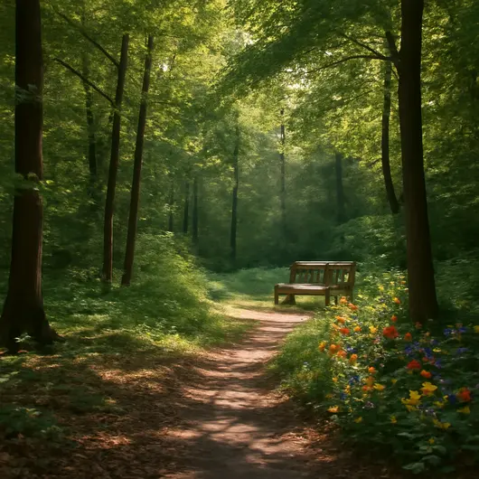 A wooded space with immense tranquility