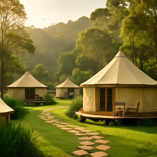 Descubra o Yurta Glamping Descubra o Yurta Glamping