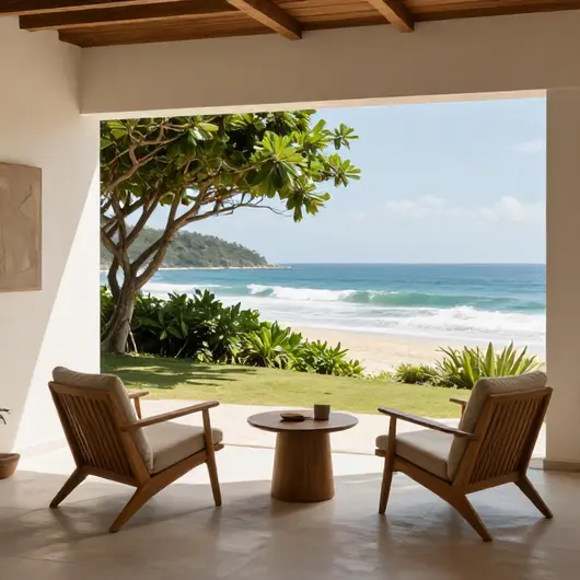 Studio with balcony and side view of the sea Studio with balcony and side view of the sea